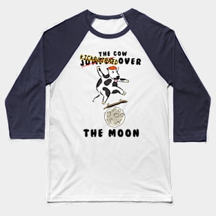 The cow jumped over the moon skating Baseball T-Shirt